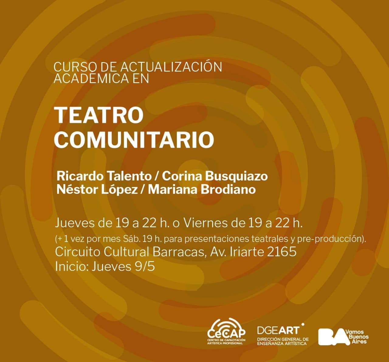 Curso de Actualización Académica en Teatro Comunitario